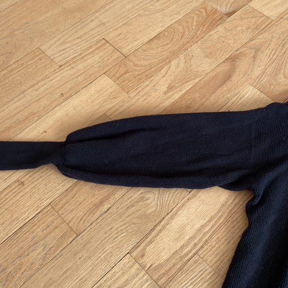 And away black crew neck sweater w wider arms womens  sz small - Picture 2 of 3